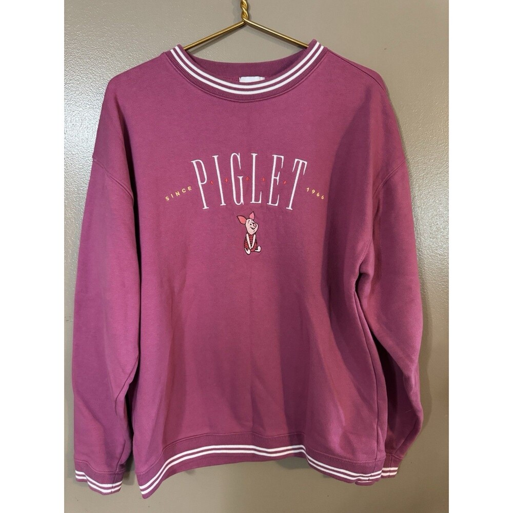 Disney Parks Sweater Adult M Pink Piglet Winnie The Pooh Sweatshirt